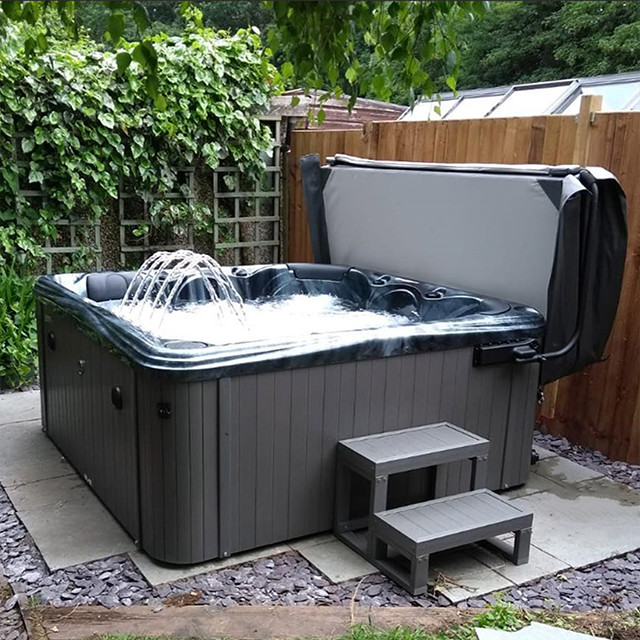 08_Kirkboro_Lifestyleone_Square | GFD Homes modern garden ideas: Kirkboro hot tub installed and working.