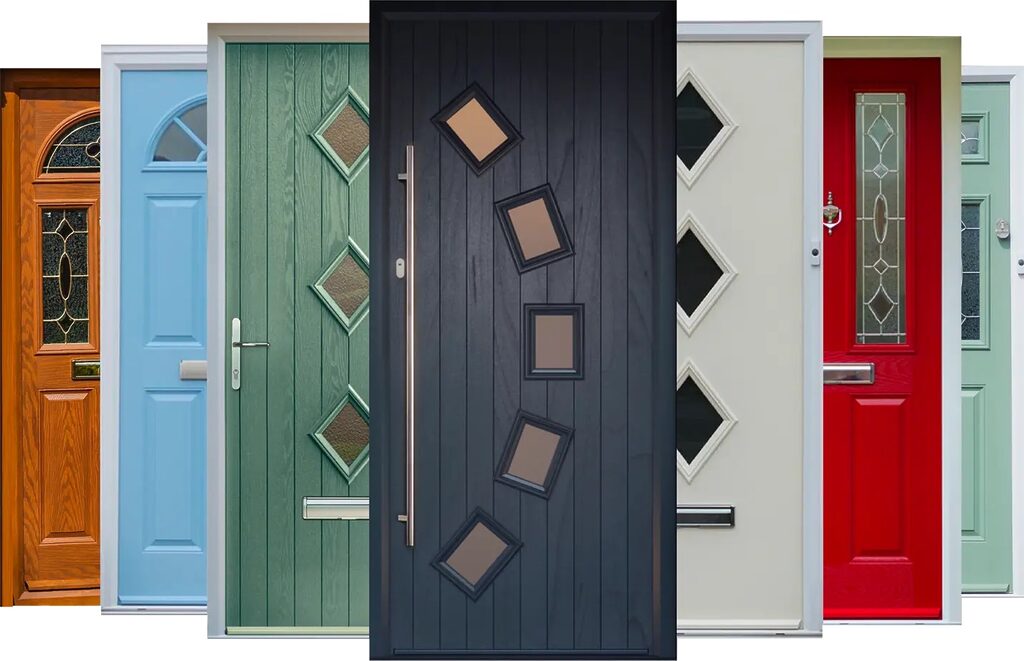 composite-door-colours | GFD Homes Composite doors in different styles and colours.