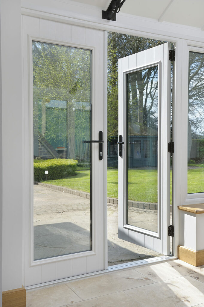 _DSC0369 | GFD Homes French doors with one door opening onto the patio.