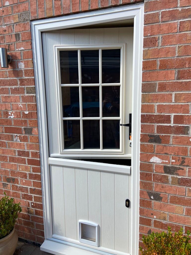 MicrosoftTeams-image 7 | GFD Homes contemporary entrance doors: stable door with cat flap