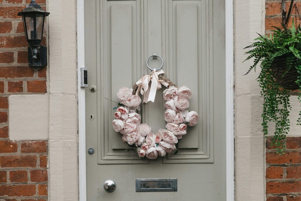 Choosing a seasonal wreath that complements your composite door colour can instantly transform your home’s entrance as the blooms change from spring to summer