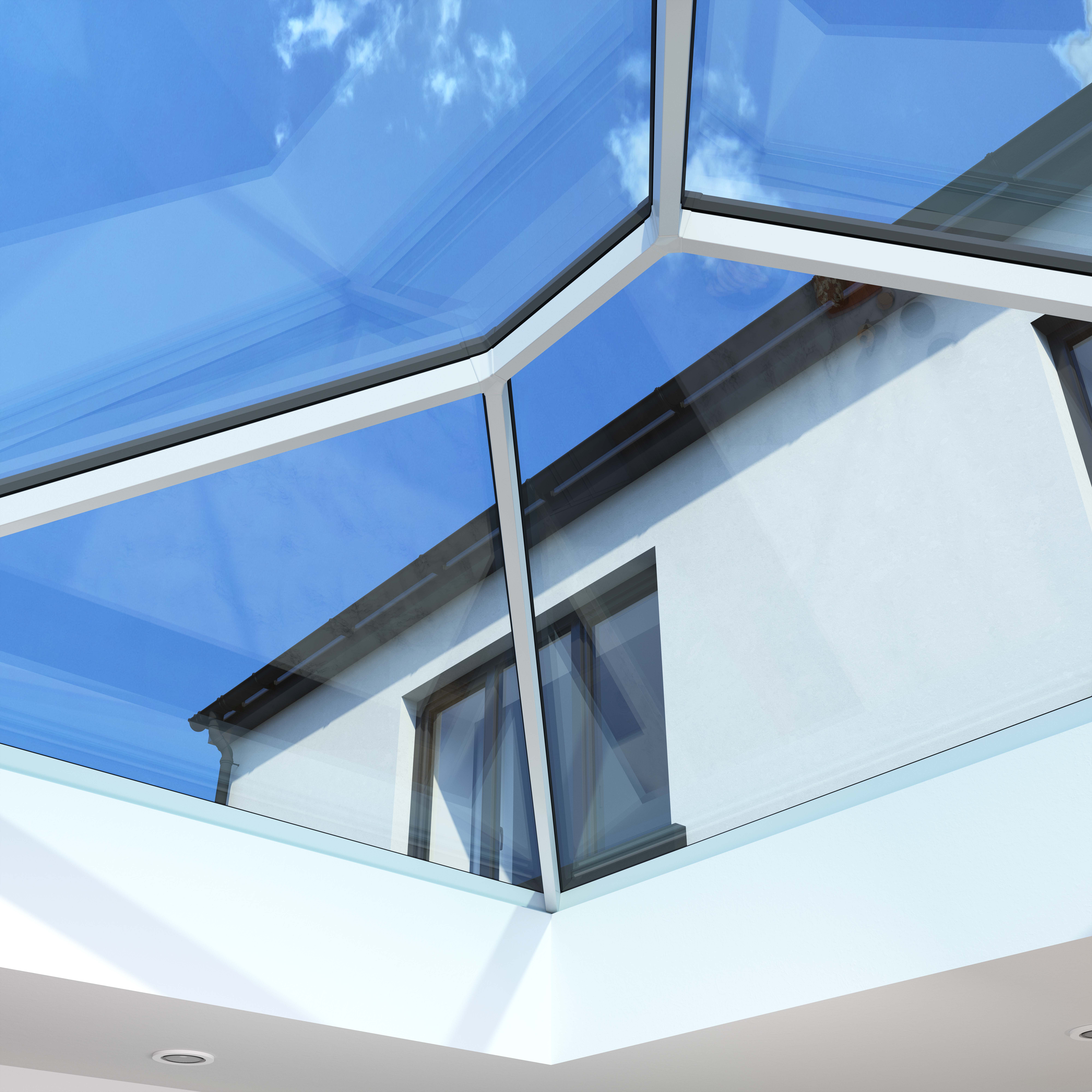 GFD Homes A Korniche Roof Lantern 2.0 creating a light-filled kitchen-diner — the latest in roof lanterns for modern, stylish living