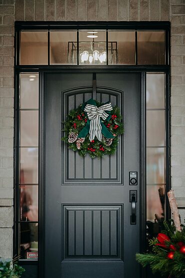 A composite door that transforms your home into the perfect Christmas front door — stylish, secure, and the ultimate seasonal gift