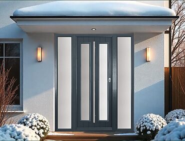 The Solidor Venice — an elegant, sculptural door design defined by sweeping curves, artistic glazing and contemporary Italian flair