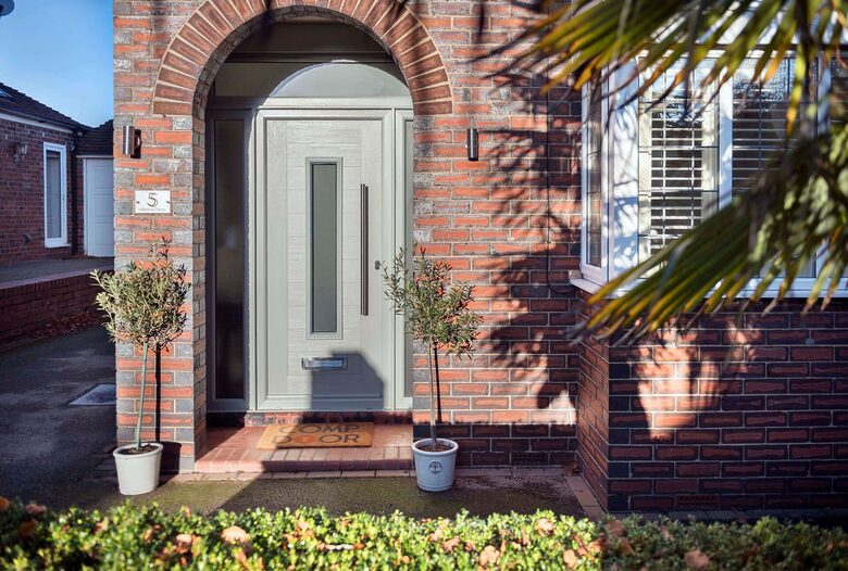 Transform your home's exterior with a high-performance Comp Door from GFD Homes, delivering elite weatherproofing and timeless architectural style.
