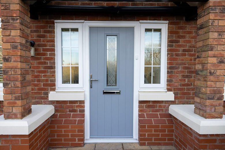 Ensure instant home defense with a premium Comp Door from GFD Homes, featuring the slam-shut security of an automatic Avantis locking system.