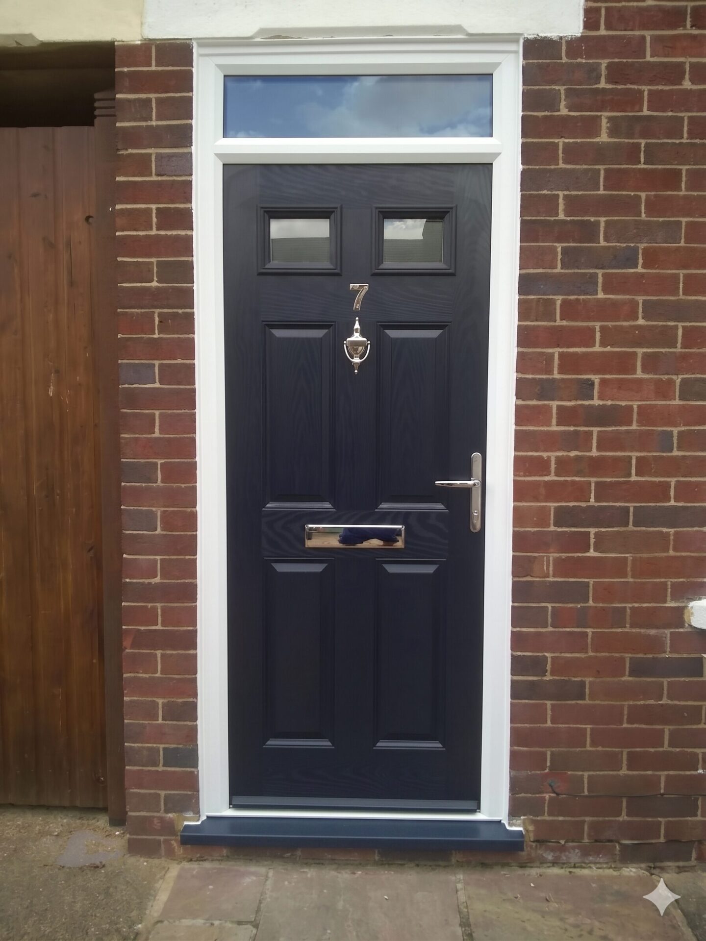 Gemini_Generated_Image_dujhgpdujhgpdujh | GFD Homes GFD Homes Classic symmetry meets modern strength: The Door Stop 4 Panel 2 Square, expertly installed by GFD Homes