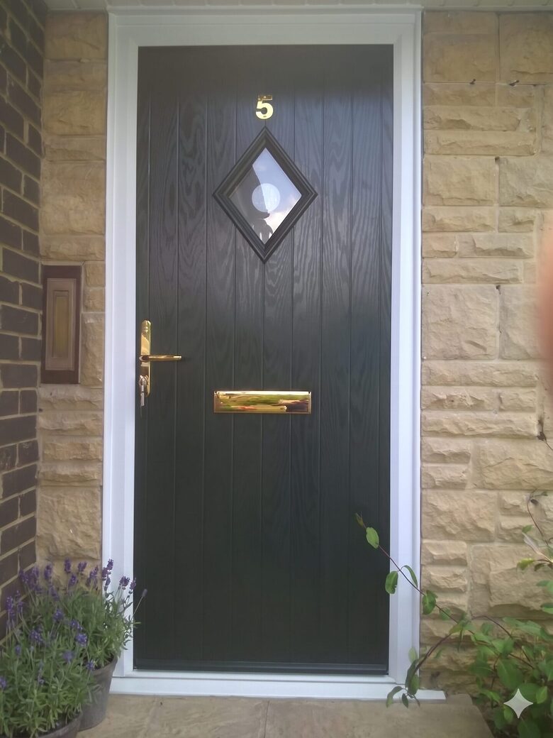 Traditional charm in every detail. The Door Stop Cottage Diamond, supplied by GFD Homes, features a single jewel-like aperture that perfectly complements the authentic vertical groove finish