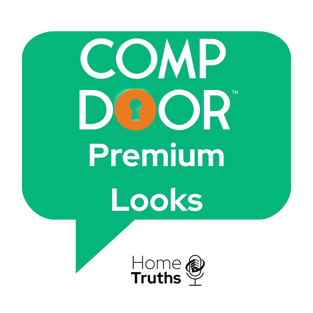 Blog 11 | GFD Homes GFD Homes Green speech-bubble logo reading 'COMP DOOR Premium Looks' with an orange keyhole in the O and 'Home Truths' branding.