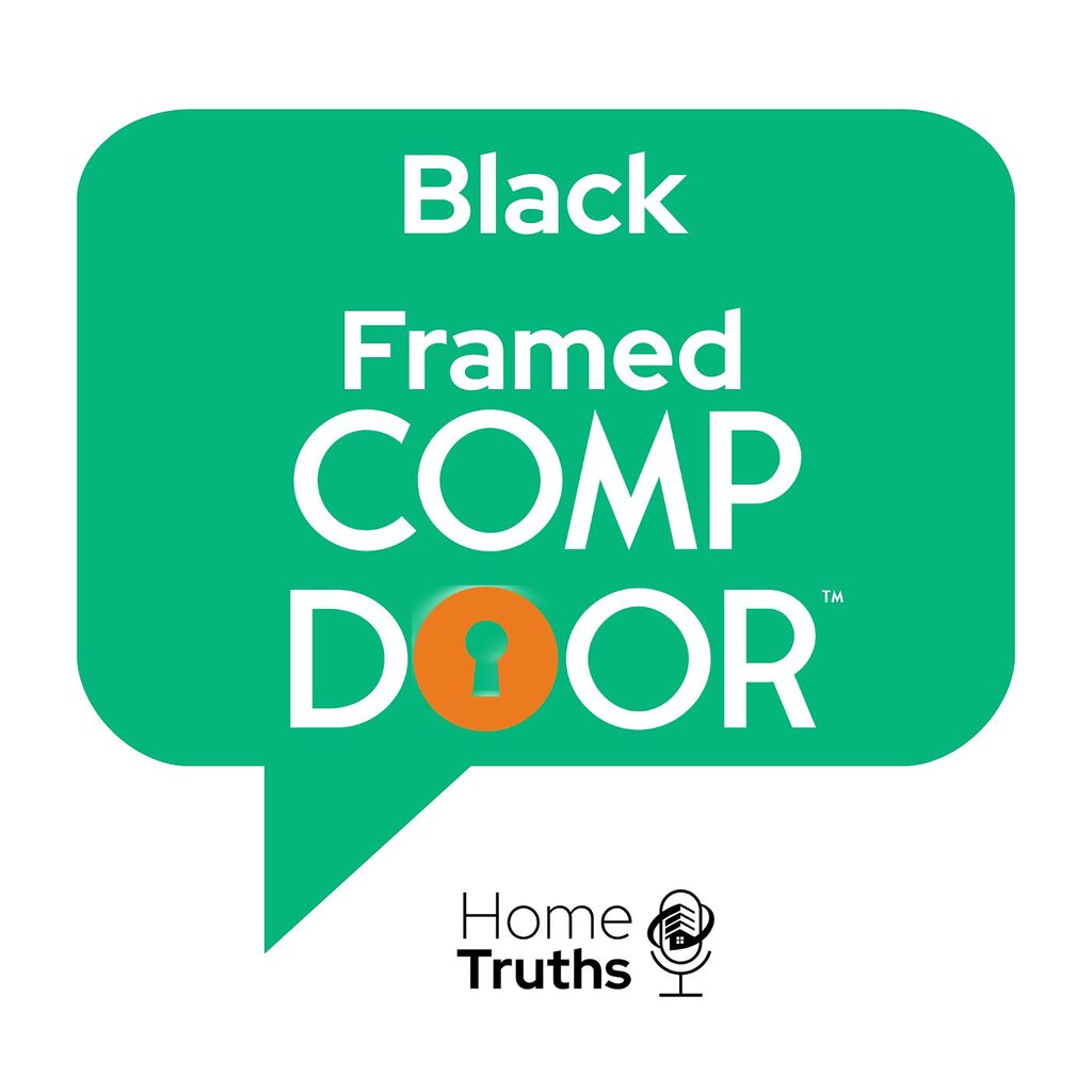 Blog 13 | GFD Homes GFD Homes Green rounded speech-bubble logo with white text 'Black Framed DOOR' and an orange keyhole inside the O, with 'Home Truths' below.