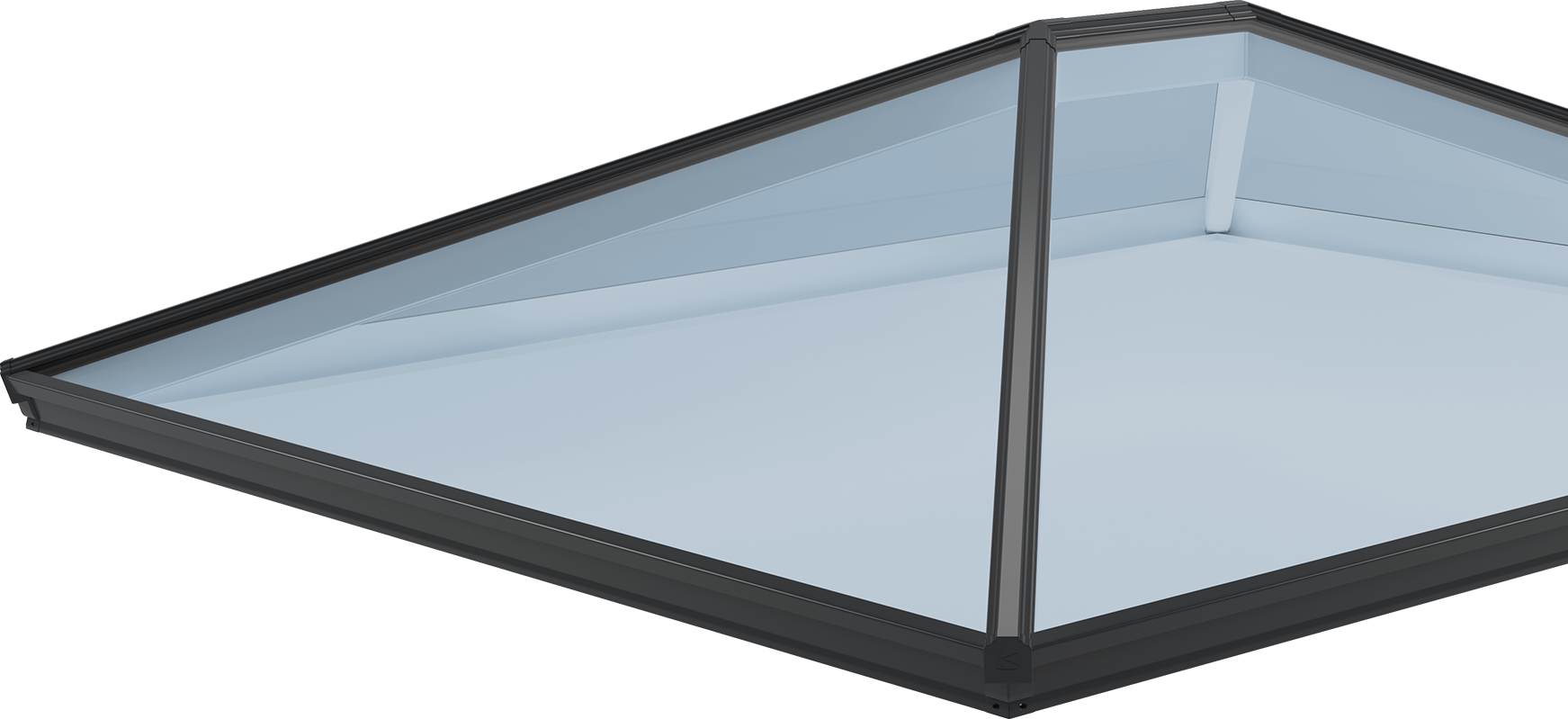 Korniche Roof Lantern In White (Ral 9010G) (1000mm x 1000mm) GFD Homes