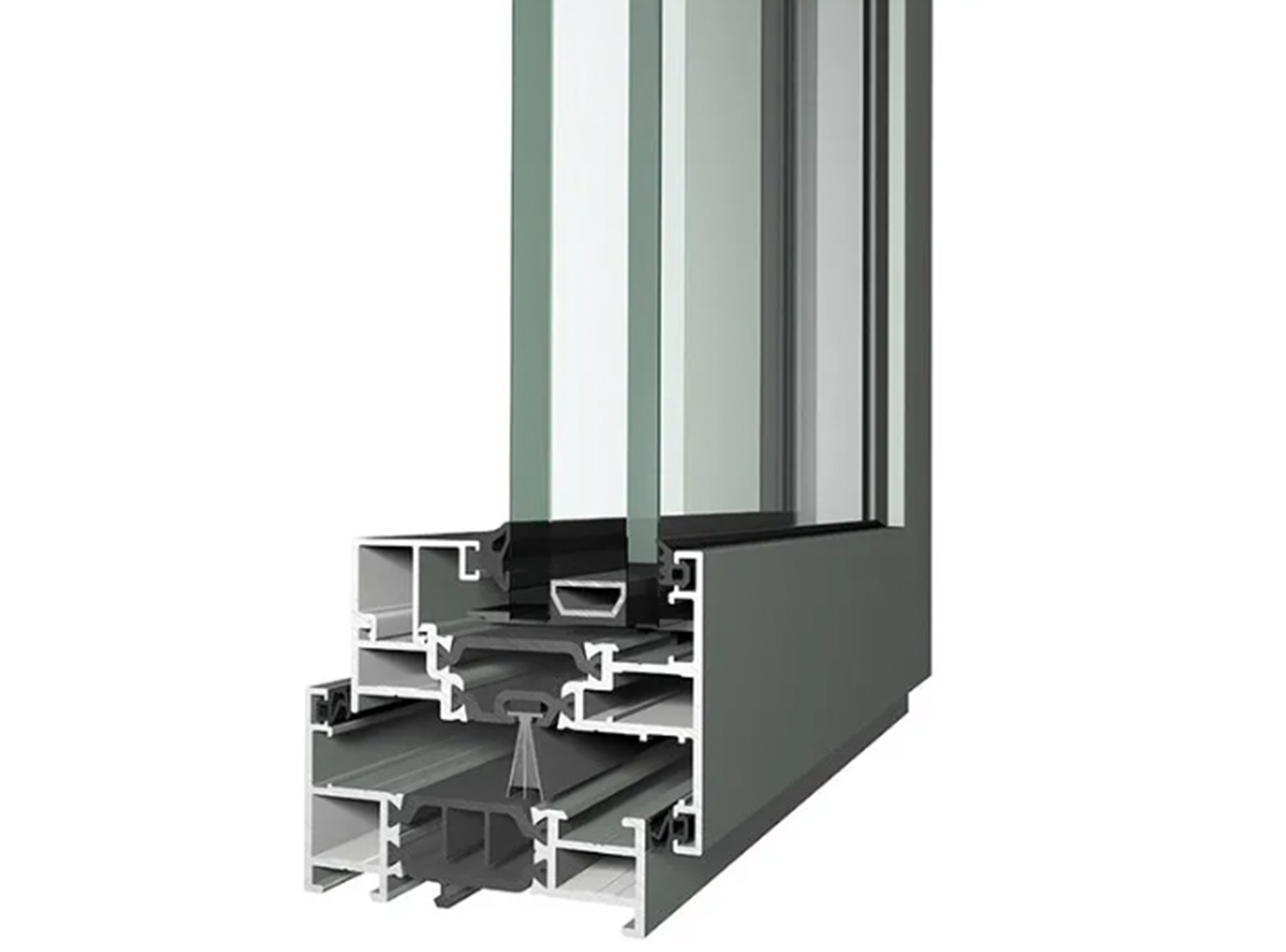rendered image showing slim frame design