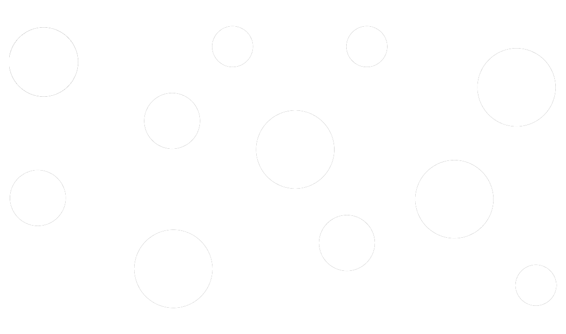 a collection of white dots of various size